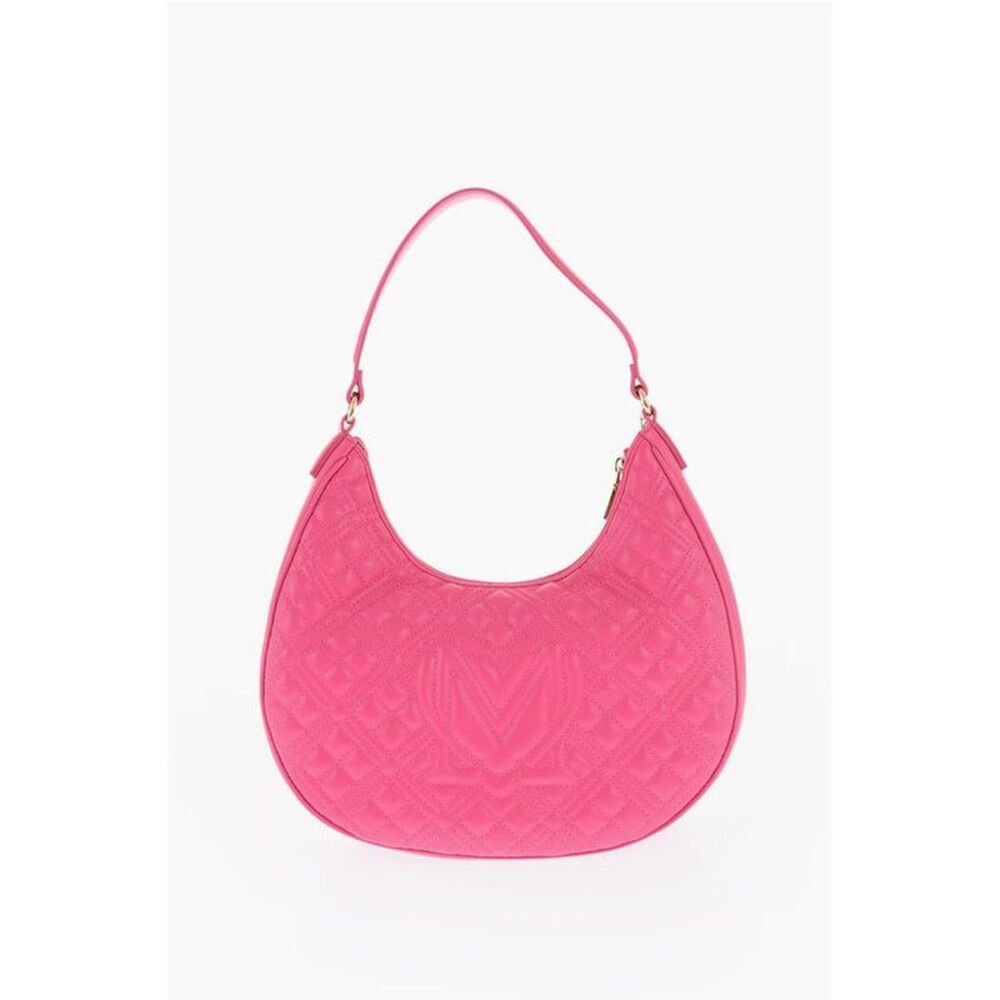 Moschino LOVE Quilted Faux Leather Hobo Women's Bag - Picture 2 of 4